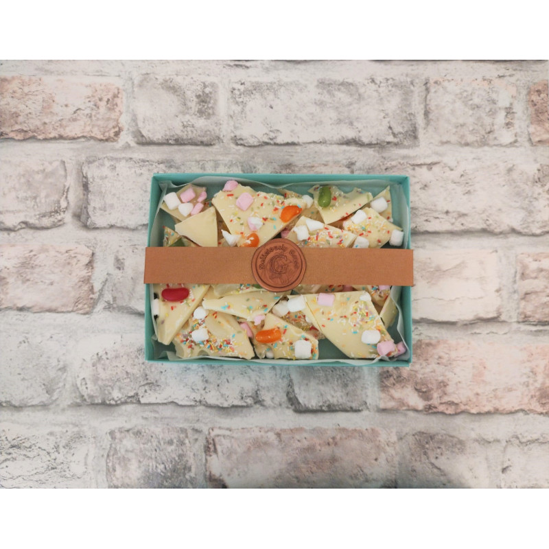 White Chocolate Bark with Jelly Beans & Sprinkles